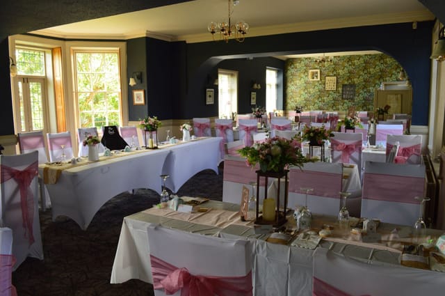 A wedding reception at The Overstone Arms