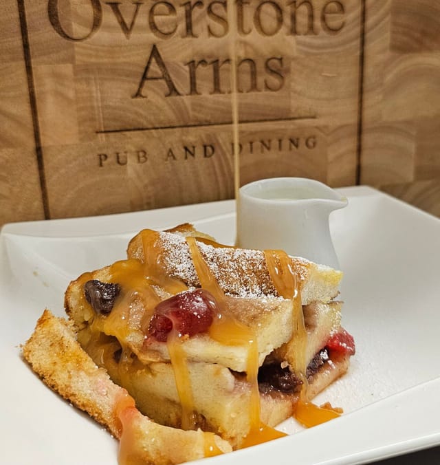 Dessert at The Overstone Arms